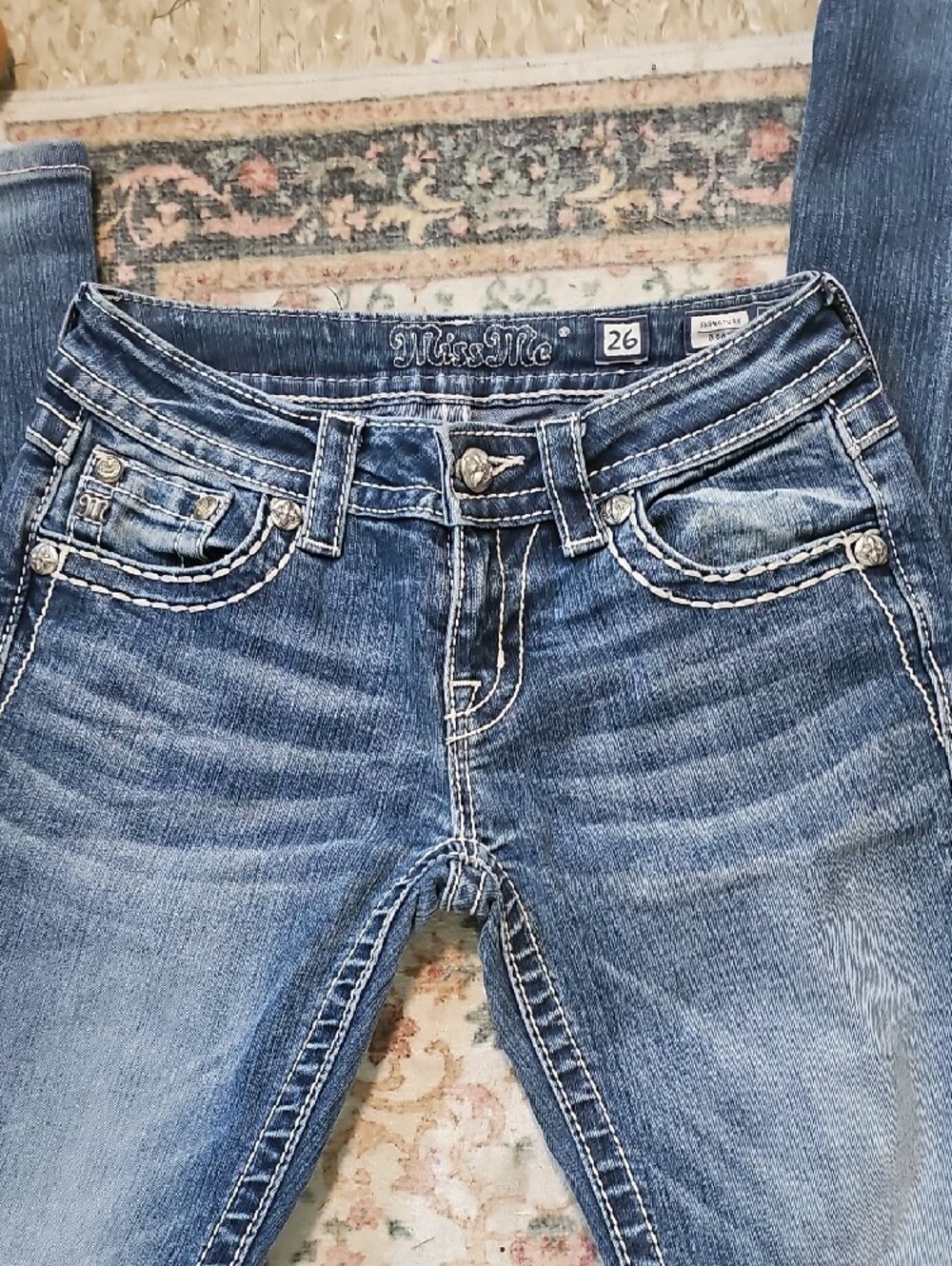 Miss Me Women's Faded Blue Bootcut Jeans